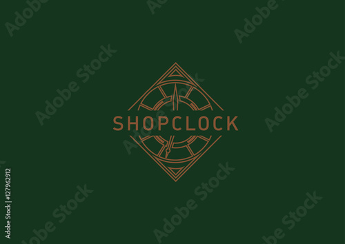 Creative abstract logo for store hours