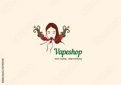 Creative logo for the shop or bar vape