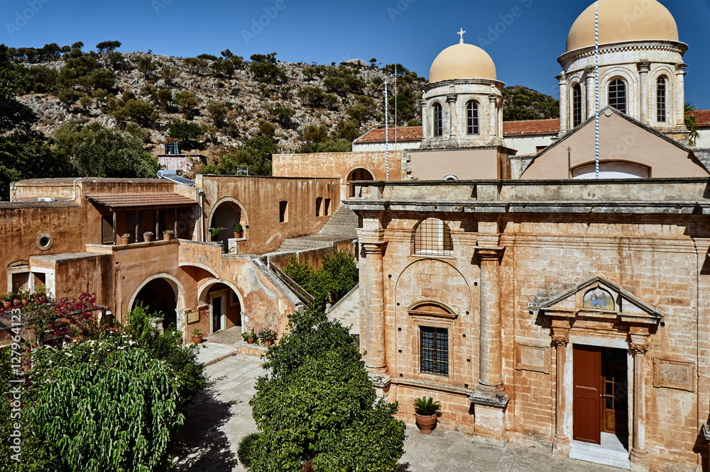 Agia Triada - monastery on the island of Crete, Greece.