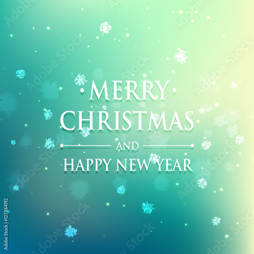 Greeting Christmas and New Year card
