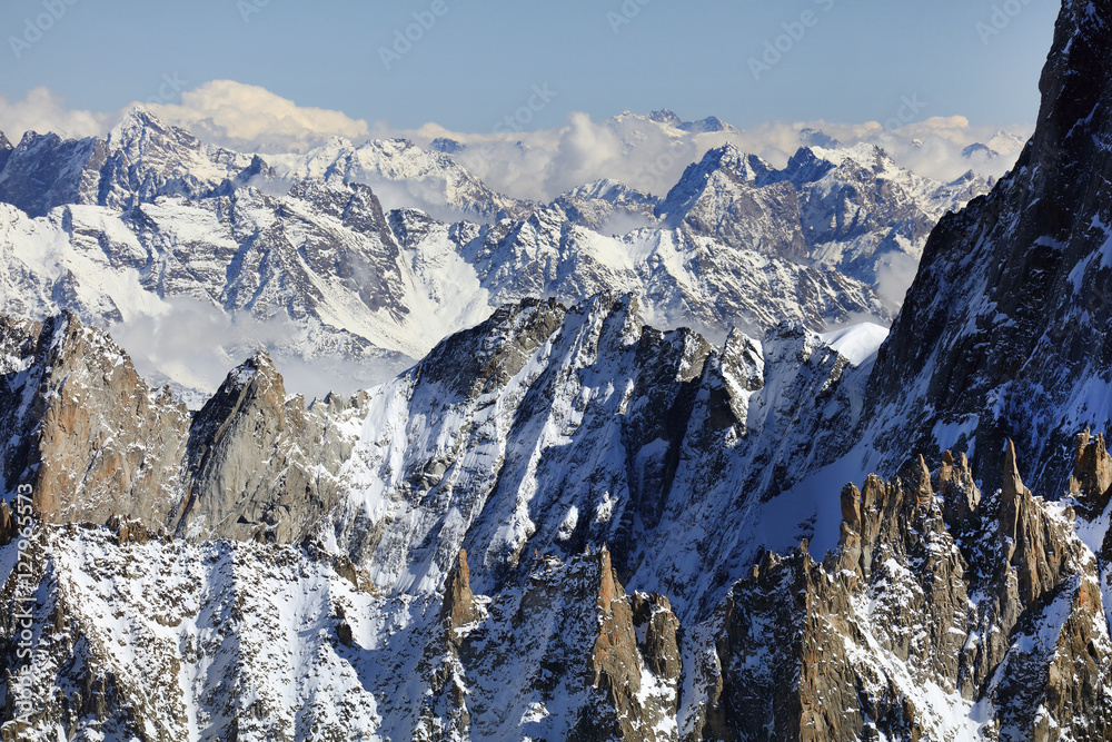 Alpine landscape in Haute Savoie, France