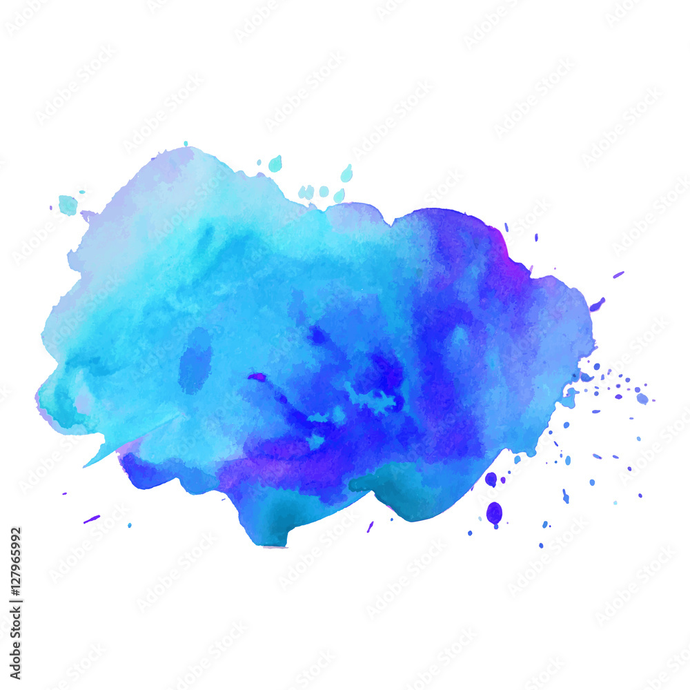 Abstract vector watercolor background.