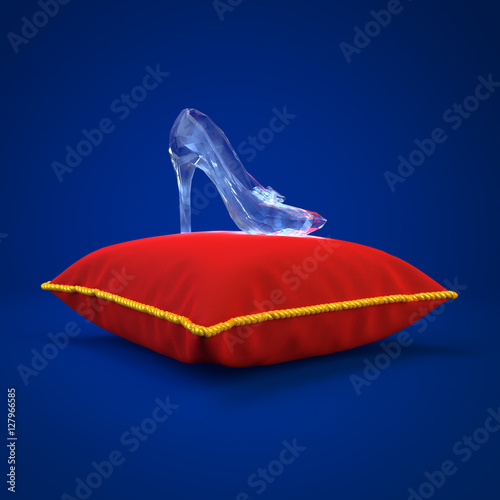 Fotobehang Cinderella crystal slipper