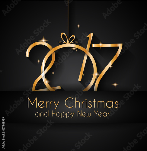 2017 Happy New Year Background for your Seasonal Flyers
