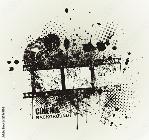 Template grunge cinema poster.