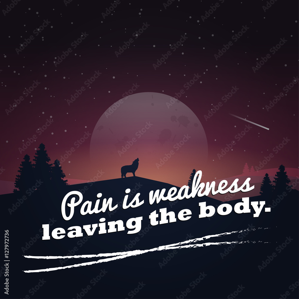 Fotografie Motivational poster with nature background