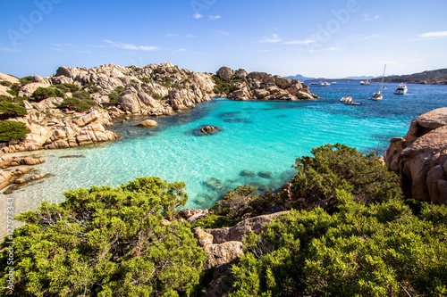 Beach of Cala Coticcio, Sardinia, Italy