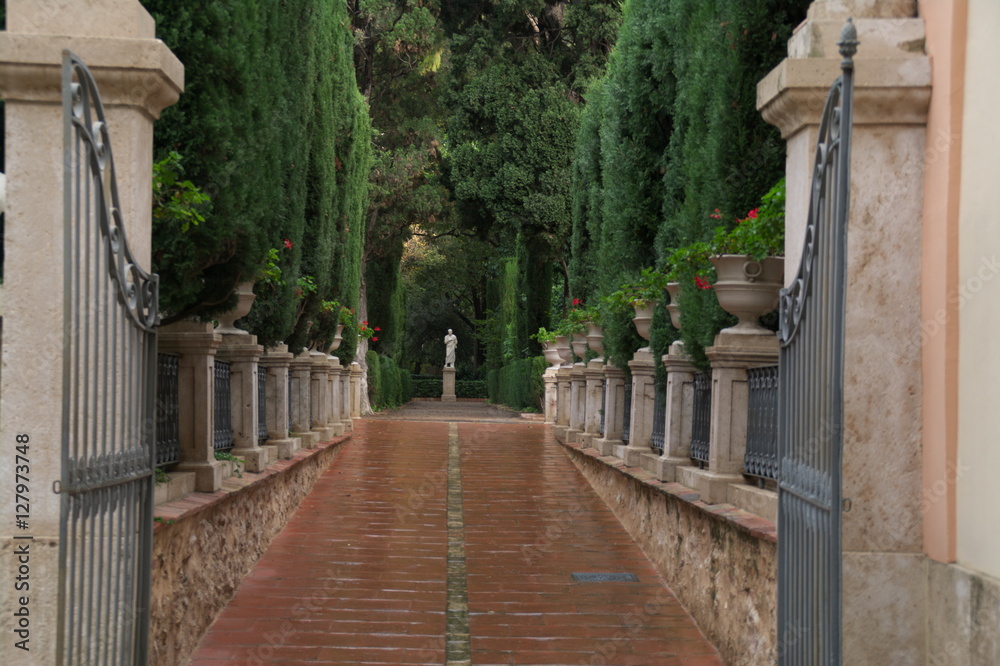 Obraz premium Entrada al jardín