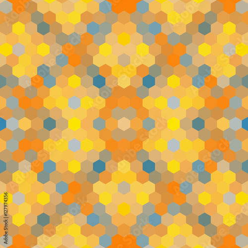 Wallpaper Mural Kaleidoscopic low poly hexagon style vector mosaic background Torontodigital.ca