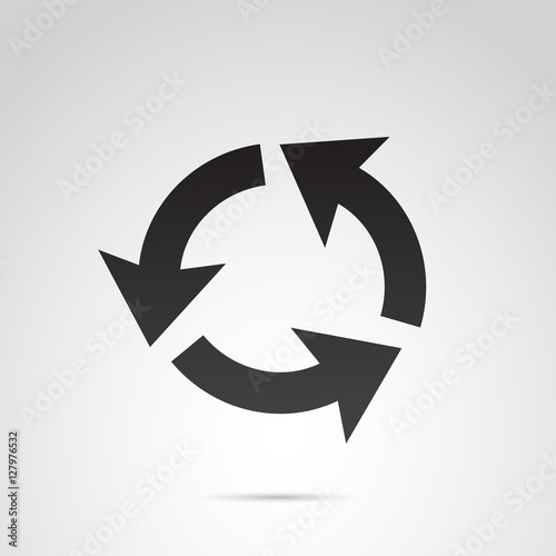 Arrow icon isolated on white background. Vector art.