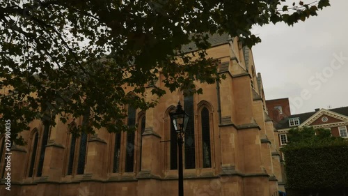 A POV walking shot around the famous Temple Church in London, UK. The Temple Church is a 12th-century church in the City of London built by the Knights Templar as their English headquarters
 photo