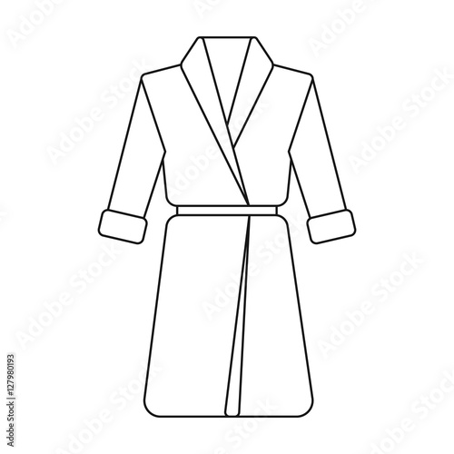 Bathrobe icon of vector illustration for web and mobile