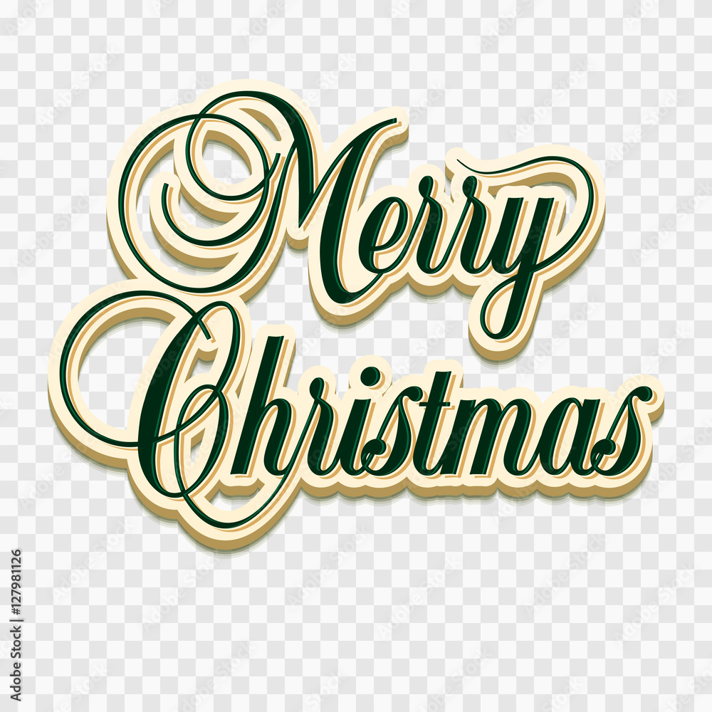 Merry christmas lettering decoration Clearance