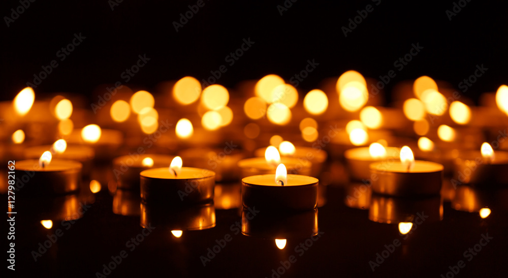 Burning candles with shallow depth of field Burning candles with shallow depth of field