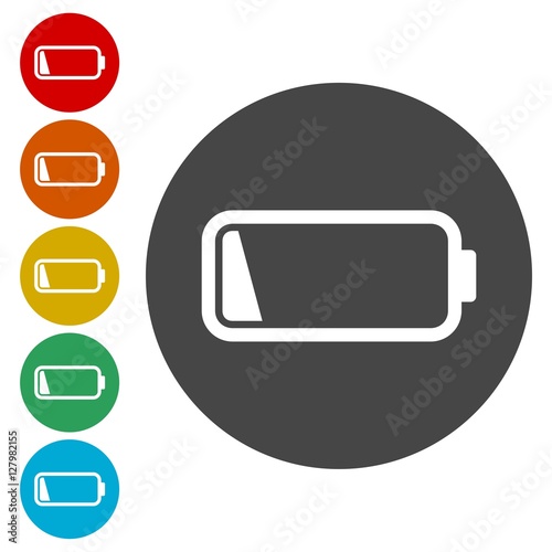 Low battery icon, Battery icon 