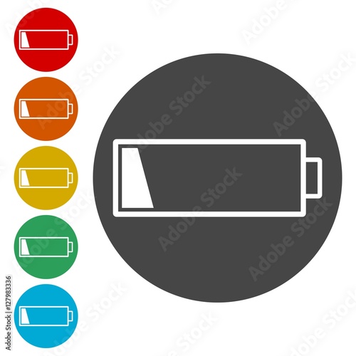 Low battery icon, Battery icon 