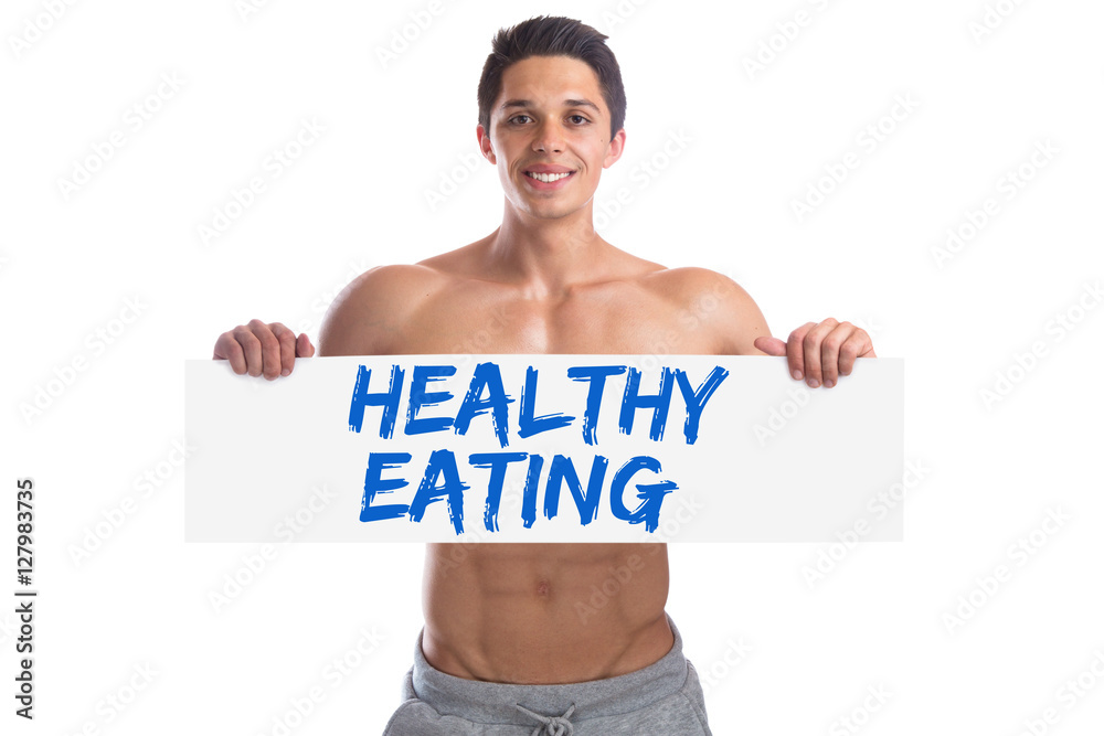 Bodybuilding bodybuilder healthy eating food body builder buildi Stock