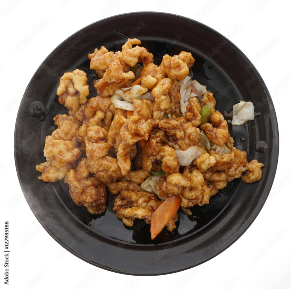Chinese food. Chichen in soya sauce and vegetables Chinese food. Chichen in soya sauce and vegetables