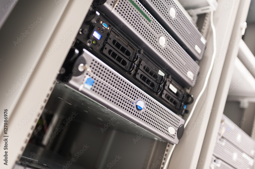 Network servers in data room Domestic Room Network servers in data room Domestic Room