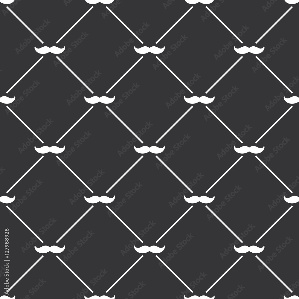 Seamless pattern background with moustache Seamless pattern background with moustache
