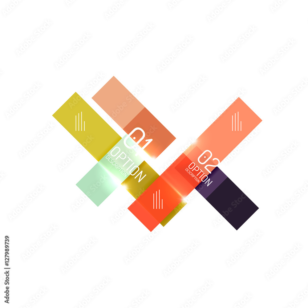 Geometric modern infographic options templates Geometric modern infographic options templates