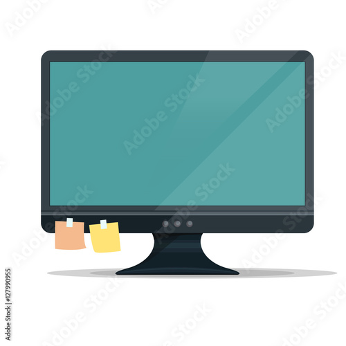 Computer Monitor Display, vector