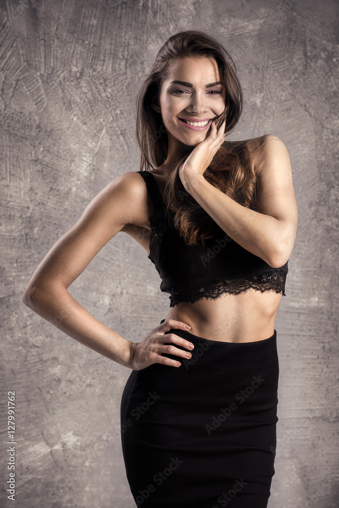 Smiling young beautiful woman. Smiling young beautiful woman.