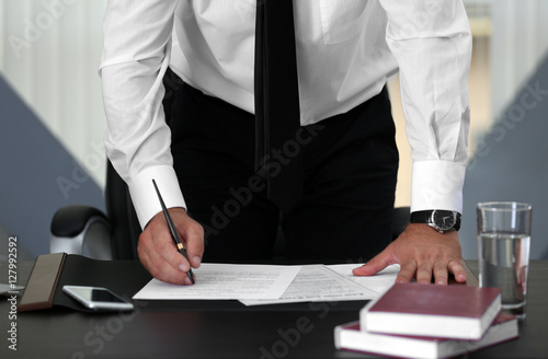 Man working in modern office
