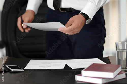 Man working in modern office