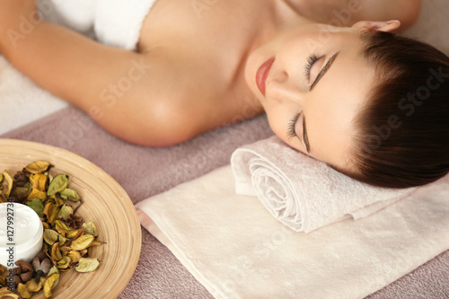 Attractive woman relaxing i...