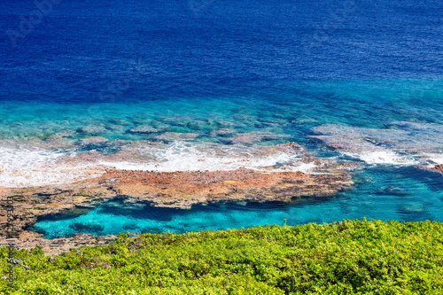 Hikutavake reef flats and pool, Niue, South Pacific