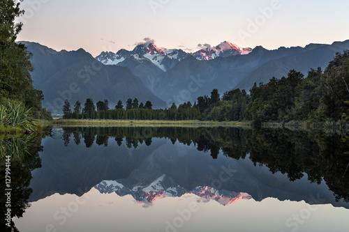 Lake Matheson (Mt Cook in the background), Westland, New Zealand