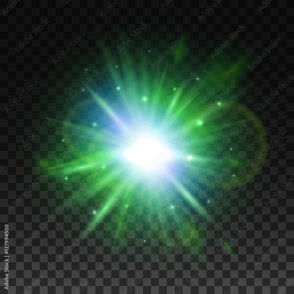 Transparent green light effect for art design Transparent green light effect for art design