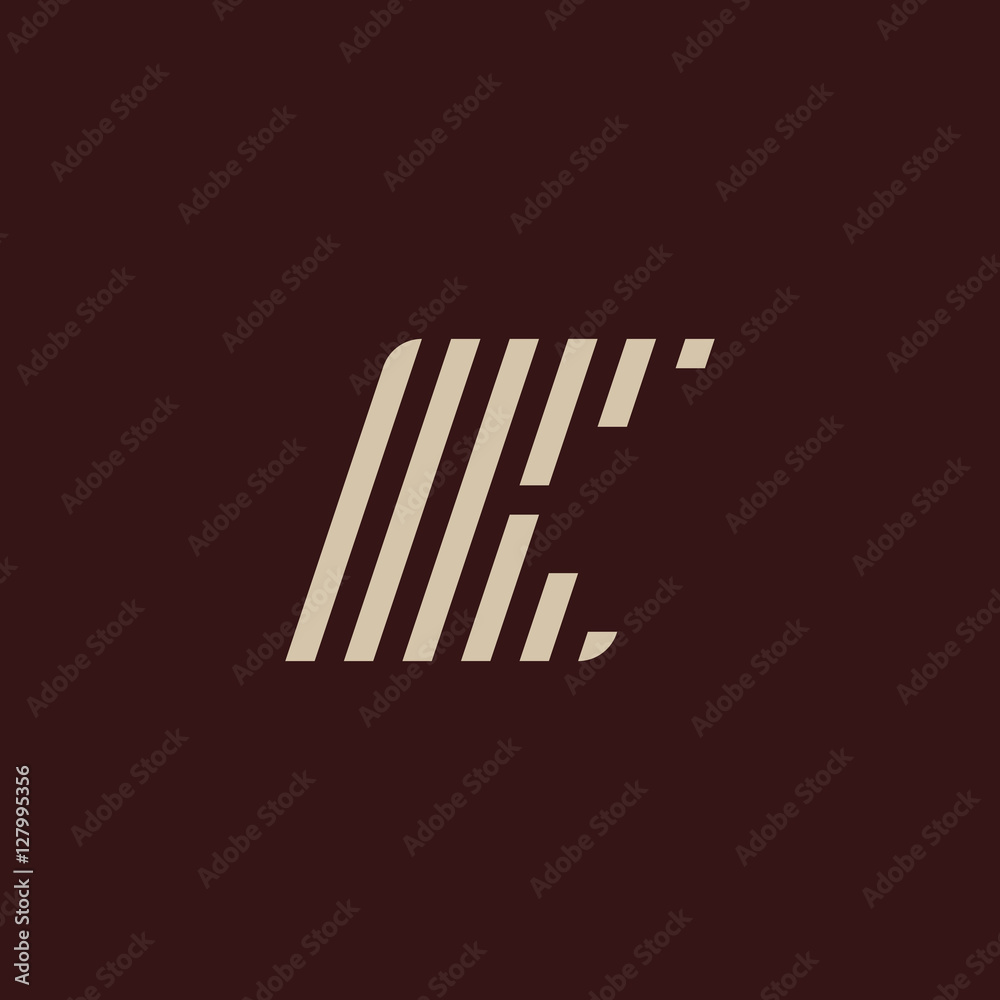 Isolated geometric white color alphabet letter k. Monogram symbol on the dark background. Unusual typography element. Vector illustration. Isolated geometric white color alphabet letter k. Monogram symbol on the dark background. Unusual typography element. Vector illustration.