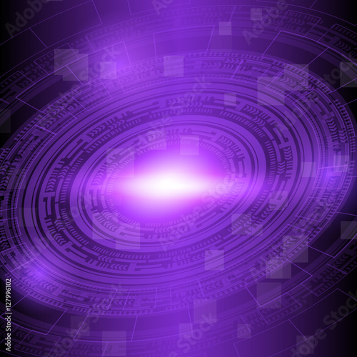 Abstract dark violet technology background