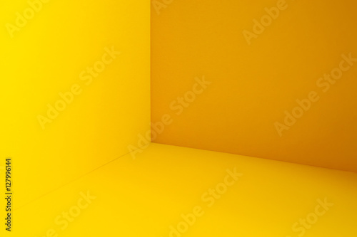 Yellow room  corner photo