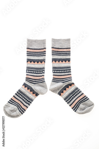 Pair of sock isolated