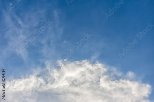 blue sky background with white clouds © songphon