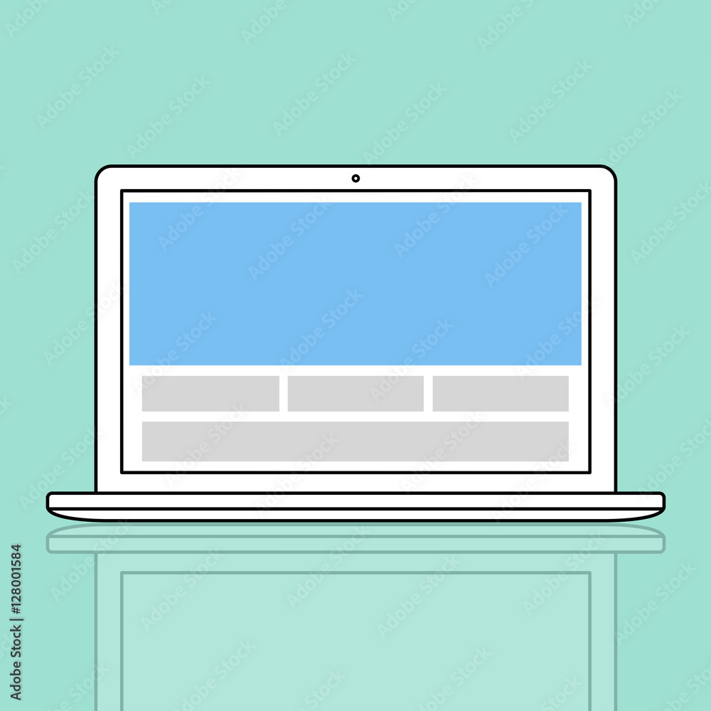 Web Design Template Copy Space Concept Web Design Template Copy Space Concept