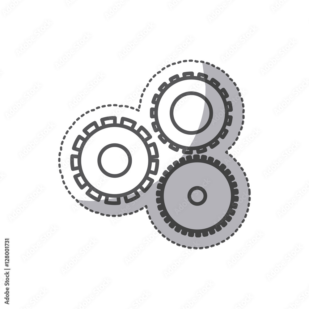 Gear icon. Machine part technology industry and wheel theme. Isolated design. Vector illustration Gear icon. Machine part technology industry and wheel theme. Isolated design. Vector illustration
