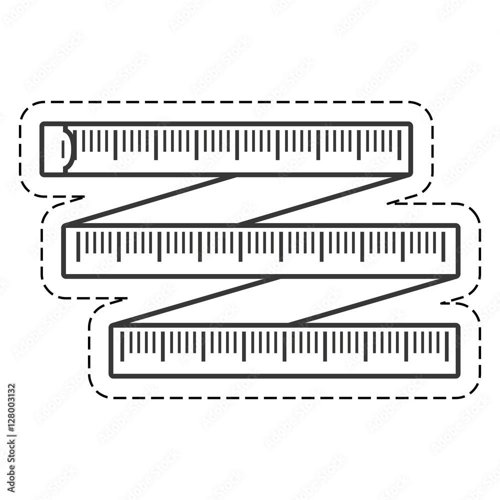 Body ruler measurement icon vector illustration design Body ruler measurement icon vector illustration design