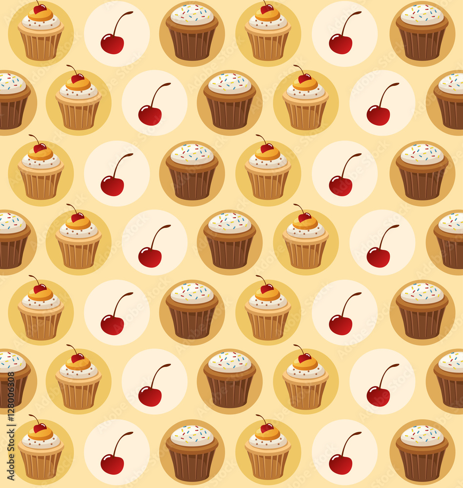 Cupcake Elements : Vector Illustration Cupcake Elements : Vector Illustration