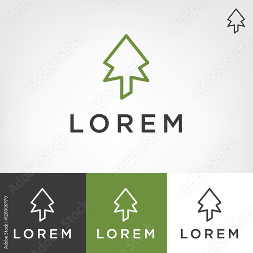 Green Pine Icon Inspiration.