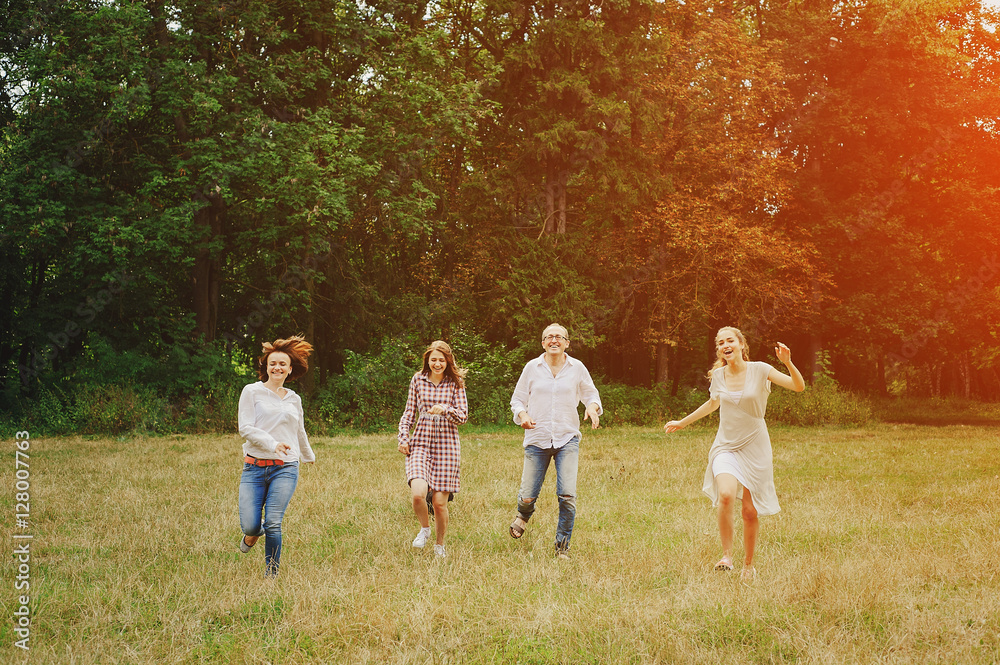 Fototapeta premium happy family HD