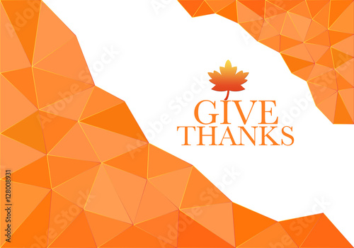 GIVE THANKS word on white a...