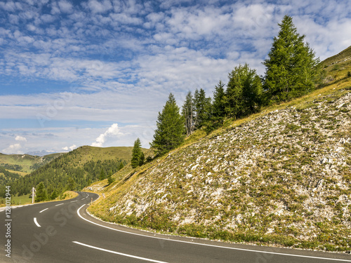 Austria, Hohe Tauern, Nockalm Scenic Road in the Nock mountains photo