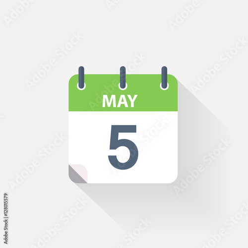 5 may calendar icon