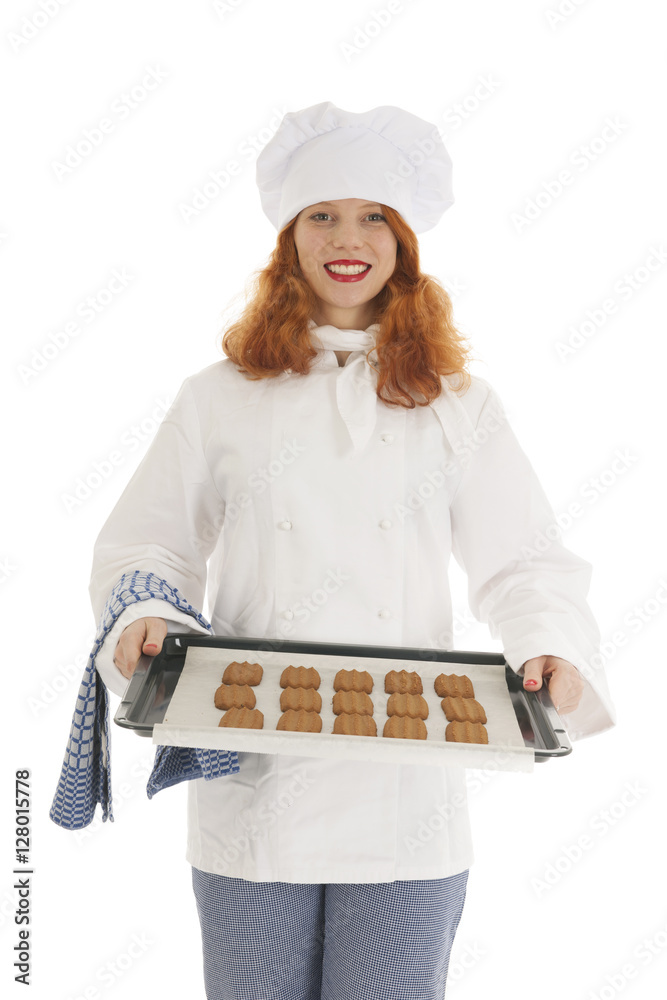 Female baker chef Female baker chef