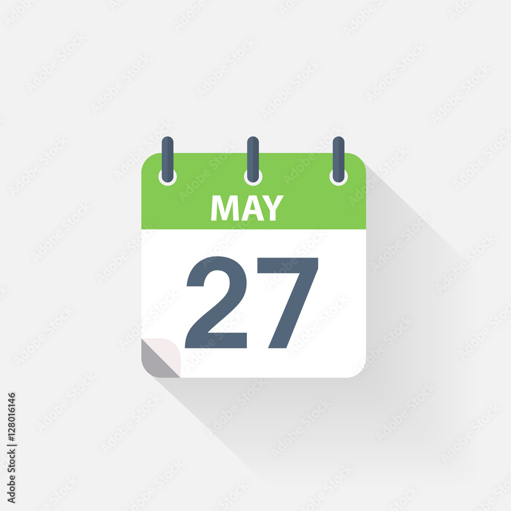 27 may calendar icon 27 may calendar icon