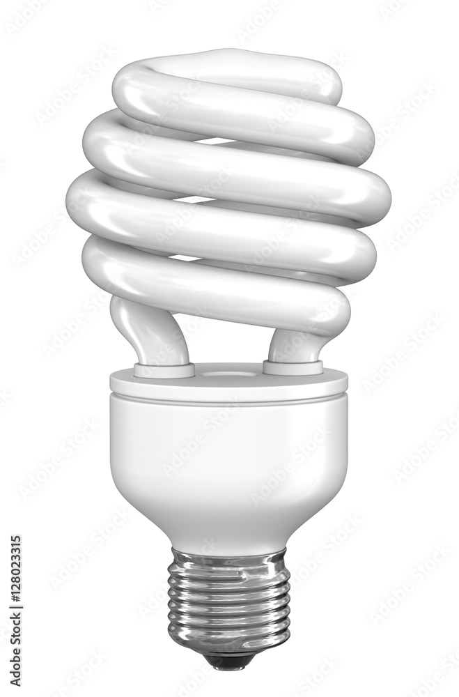 Energy Saving Light Bulb. Image with clipping path Energy Saving Light Bulb. Image with clipping path